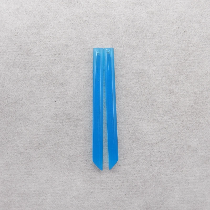 

Бусины для сережек длинной формы B&F ручной работы Cymophane 50x4 мм 4 г, бусины из натуральных камней, уникальные камни для ювелирных изделий и бусины для сережек своими руками