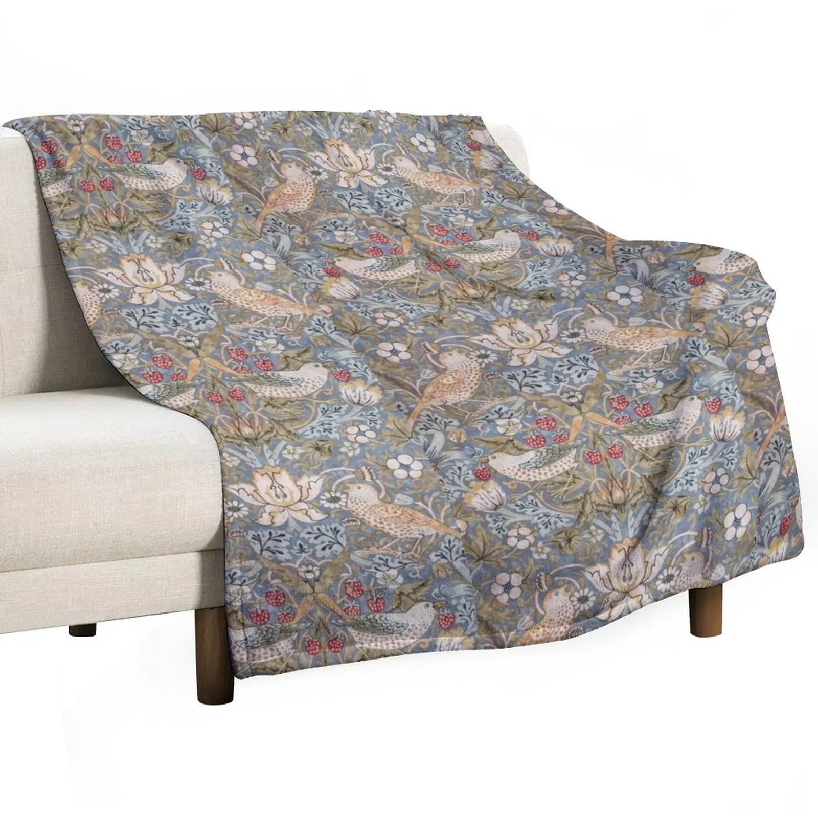 The Strawberry Thief Throw Blanket Moving Designers Giant Sofa Blankets