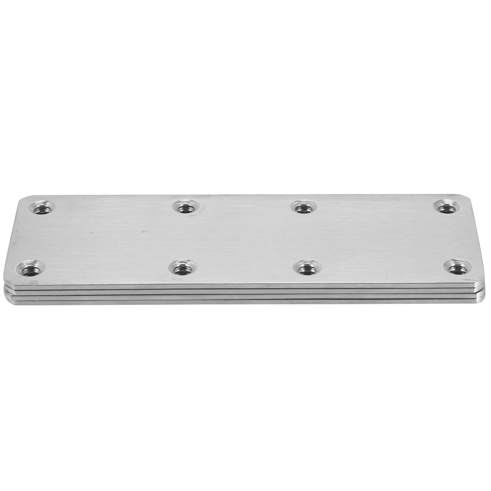 ABGR-4 PCS Straight Bracket Flat Mending Plate Stainless Steel Brace With Screws For Furniture Wooden Door Wood