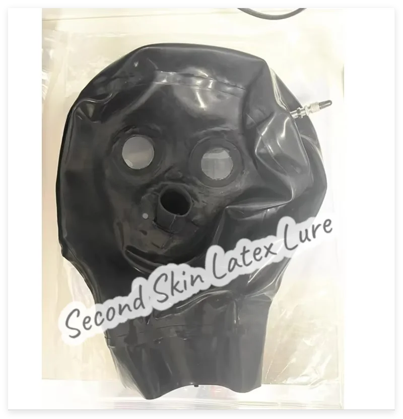 قناع اللاتكس الطبيعي صنم المطاط اغطية نفخ مثير القبعات اليدوية النساء أزياء الهالوين التأثيرية