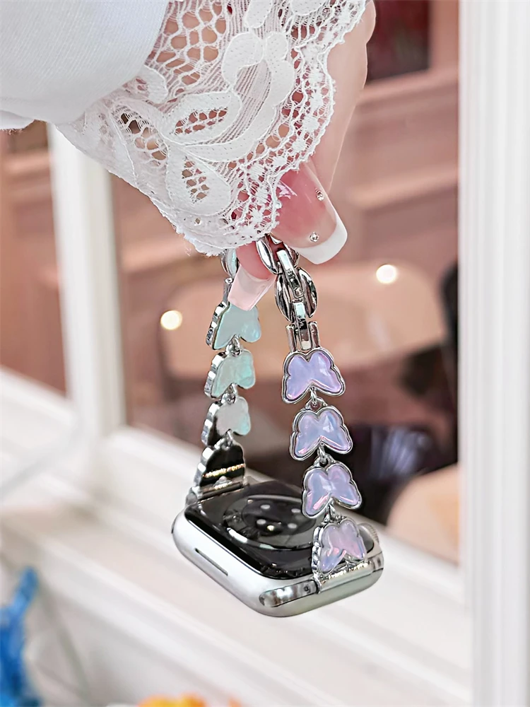 Bracciale in acciaio inossidabile di qualità alla moda per cinturino Apple Watch serie 8/7/6/10 40mm 41mm 38mm 42mm 44mm 45mm 46mm