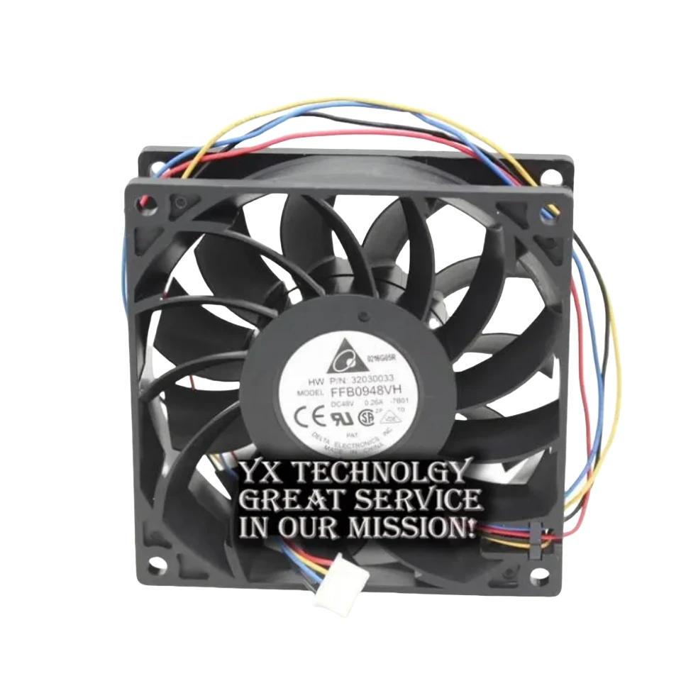 

FFB0948VH 92*92*25MM 90mm 9225 48V 0.26A PWM speed control air volume cooling fan for Delta