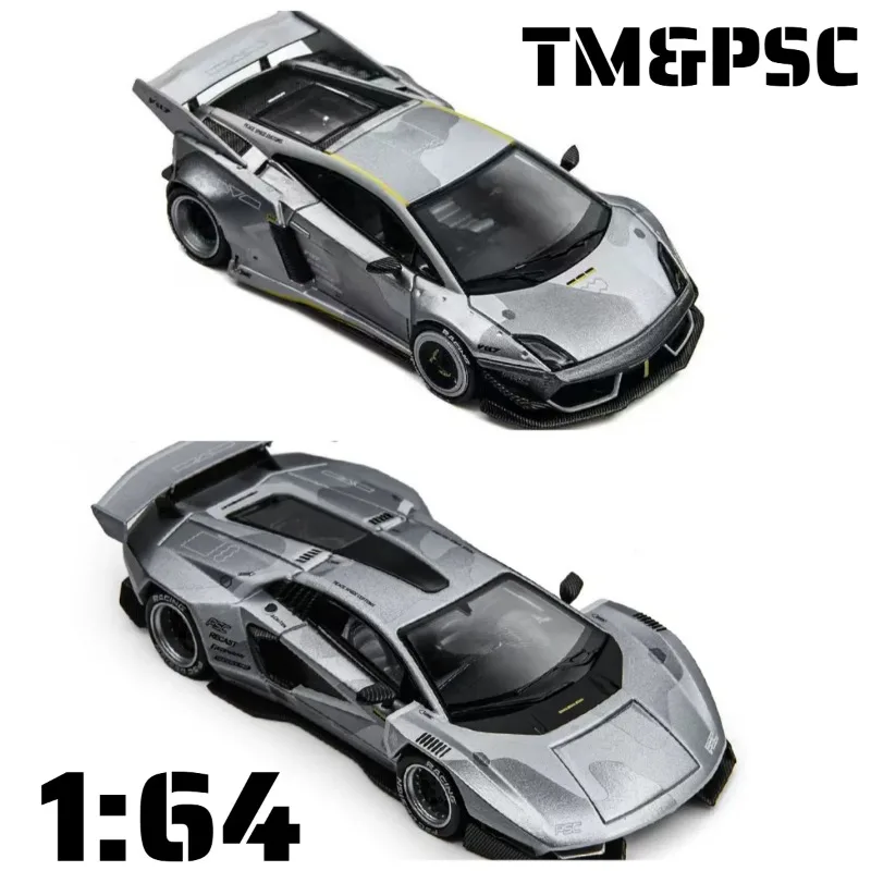 PSC&TM1:64 Lamborghini Cantash V Gallardo Skybrake fighter jet die-casting alloy car model collection souvenir desktop ornament.