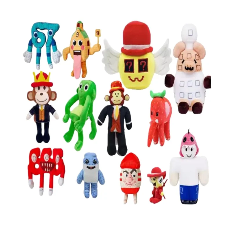 ตุ๊กตา Kawaii Steal A Brainrot Esok Sekolah ของเล่นตุ๊กตาจากเกมยอดฮิต น่ารัก สไตล์การ์ตูน หมายเลข ตุ๊กตาของเล่น 9 ตัว ของขวัญสำหรับแฟนเกมเมอร์