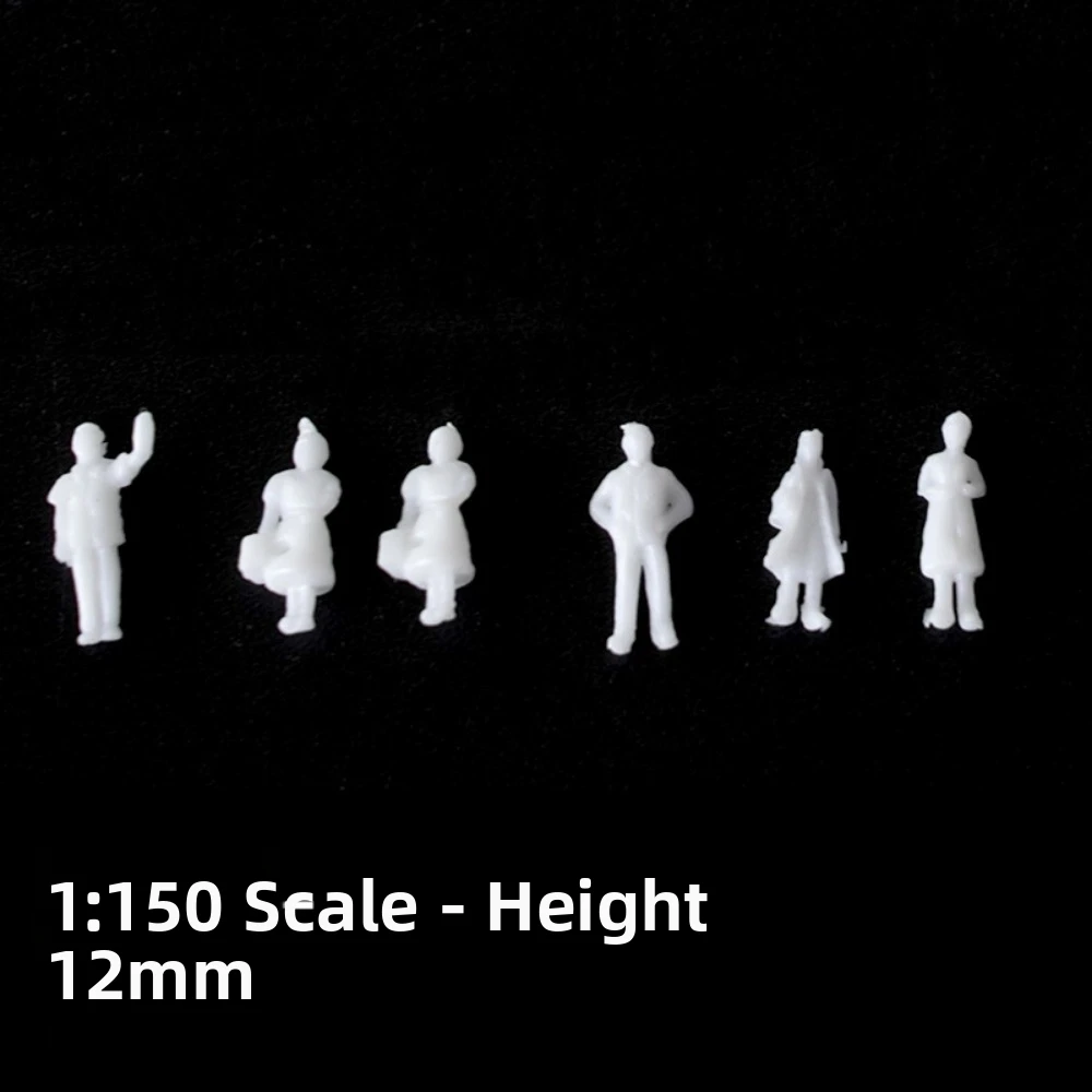10/100pcs 1:300/1:200/1:100/1:150 Miniature Simulation Figures Model 1:75/1:50/1:42/1:30/1:25 Scale Building People Figures
