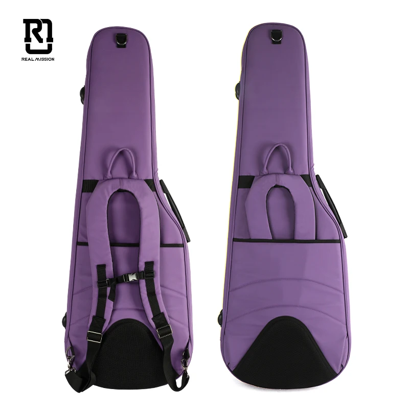 Iris -E Purple Real mission  popular new deign hot sale wholesale price factory waterproof guitar bags  bass  electric  gig bags