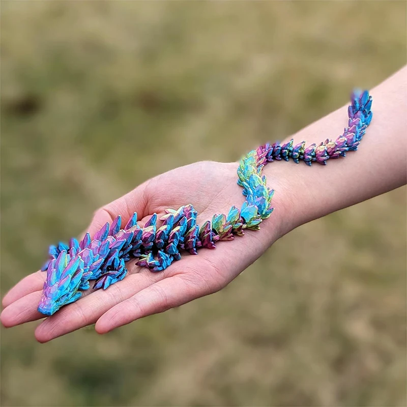 ثلاثية الأبعاد مطبوعة التنين نموذج الحرف اللون تغيير الحركات المشتركة سيارة ديكور المنزل حوض السمك زخرفة هدايا عيد الميلاد الهالوين