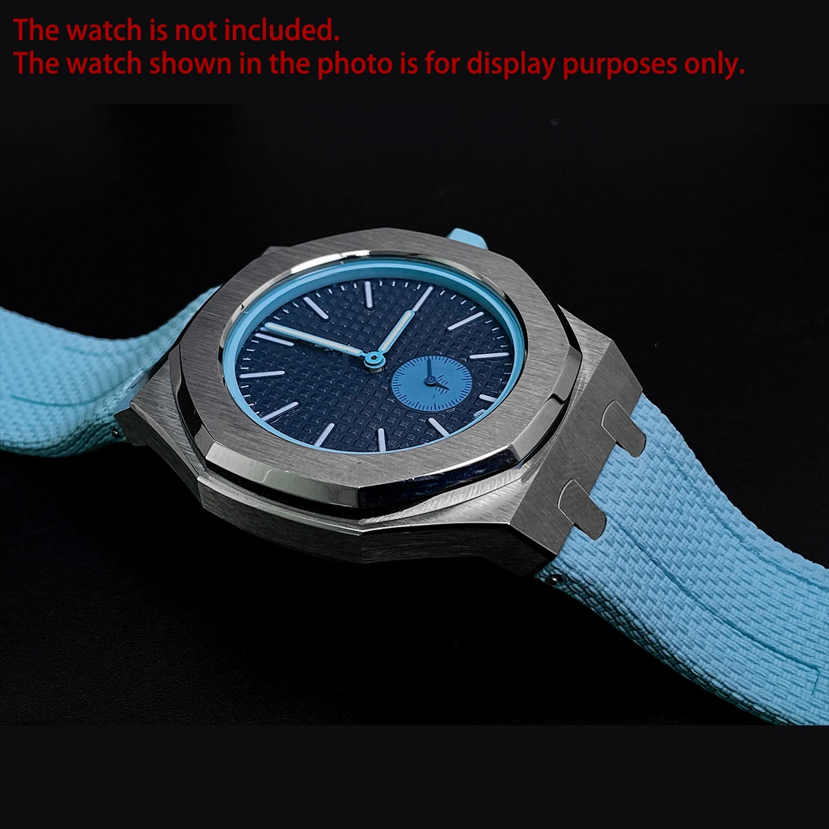 Luxury Full Coverage Watch Mod Kit Stainless Steel Case With For Swatch Fluoroelastomer Watch Strap Replacement ModificationS