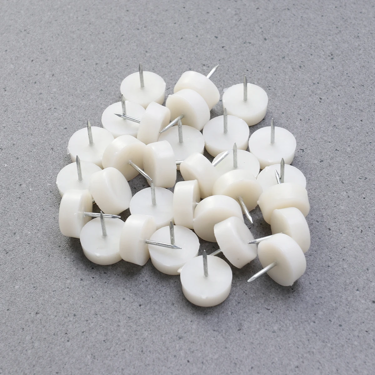 

30 pcs 10X24Mm niture Tacks Decorative Sofa Nails Durable Iron Plastic Upholstery Tacks For Sofa Leg Height Increase White