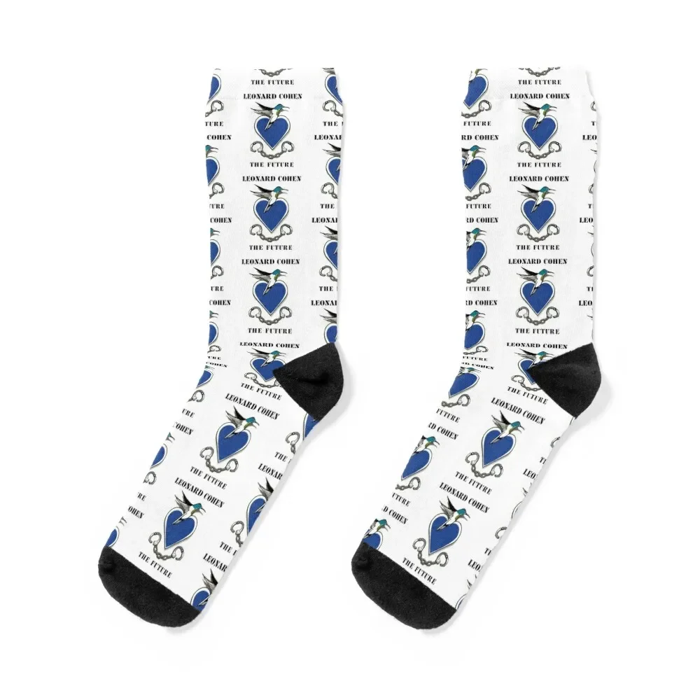 

Leonard Cohen Socks Thermal man winter custom sports basketball Socks For Women Men's