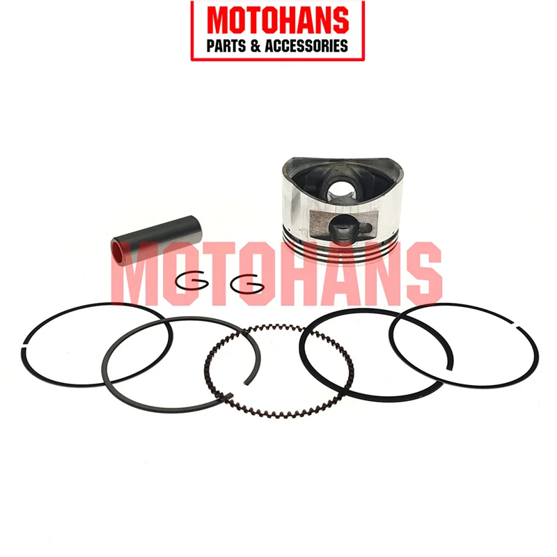 HM15120352 GY6 120CC 52MM BIG BORE CYLINDER AND CONVEX PISTON KIT 13MM PIN SCOOTER ENGINE PARTS FOR 139QMB CHINESE SCOOTERS ATV