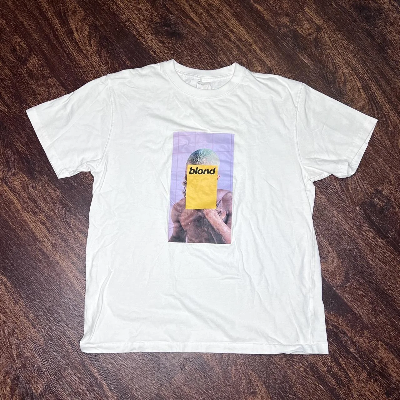 Frank Oceans Shirt Rap Tee Concert Merch Blonds Album Cover Graphic T-Shirt COTTON New Arrival Anime Clothes T Shirts for Men