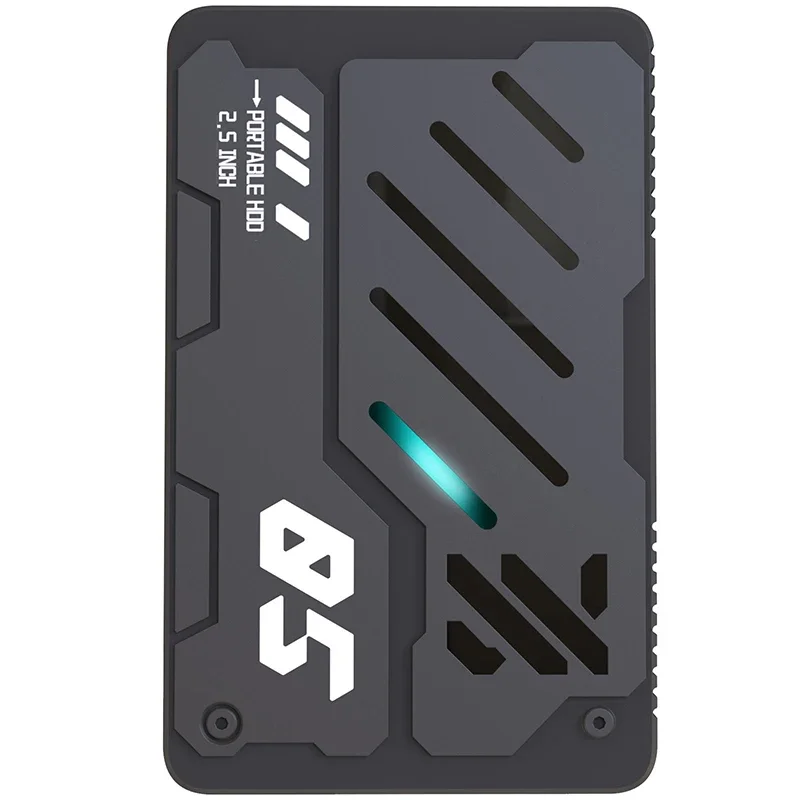 

Портативный внешний жесткий диск 160G/250G/320G/500G/750G/1TB HDD Mecha Style RGB Storage Disk USB 3.0 Type-C для ПК PS4 PS5 ноутбука