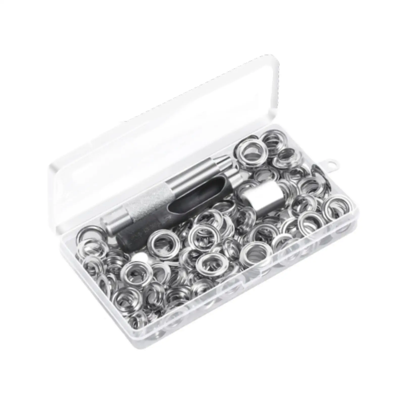 120 Sets Grommets Eyelets Craft Making Eyelets Tool for Shoes Canvas Belts