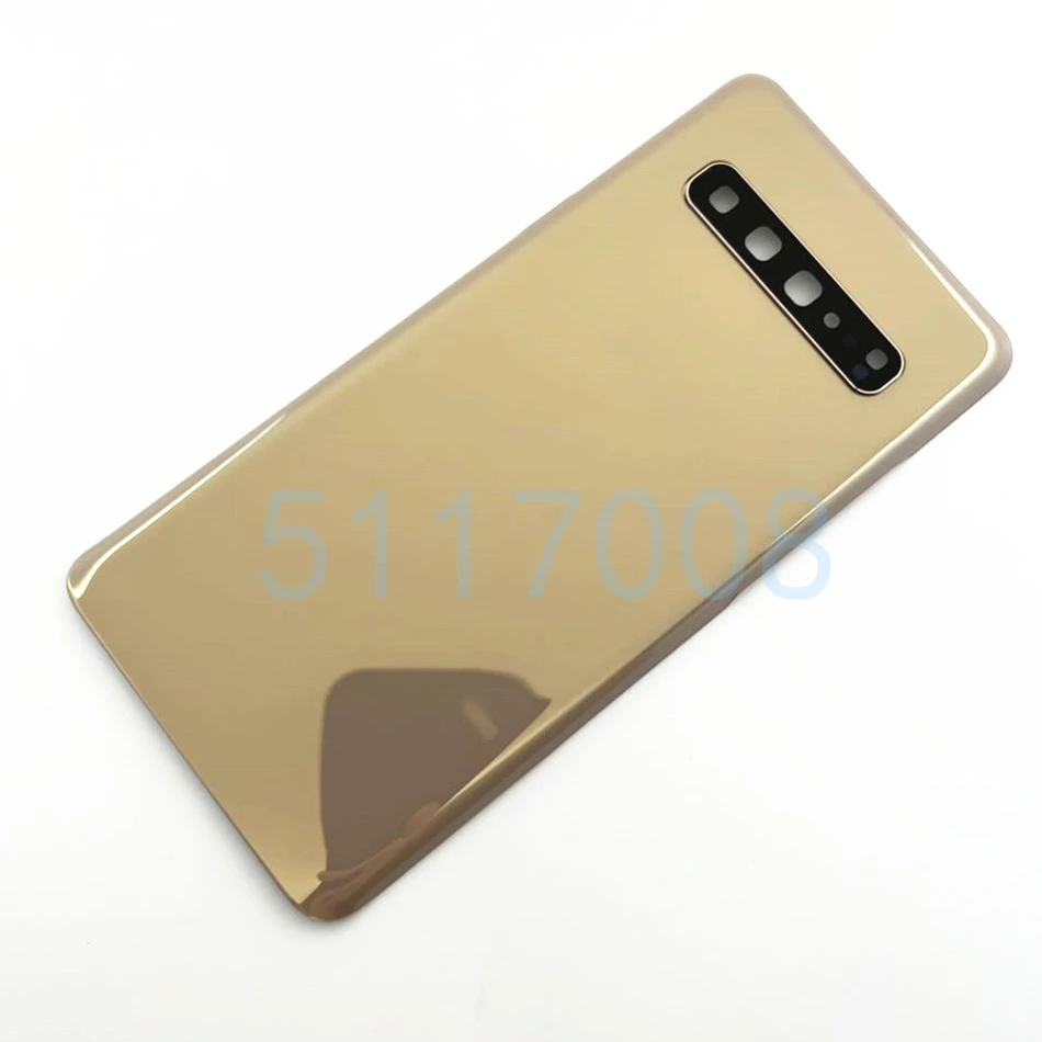 Glass Battery Cover For Samsung Galaxy S10 5G G977 G977F 5G  Rear Rear Back  Case Adhesive Replace With Camera Lens