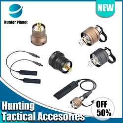 hunting tactical accesories WADSN Surefir Flashlight Pressure Switch Tail Cap for Airsoft M600 M300 PLHV2 Weapon Accessories