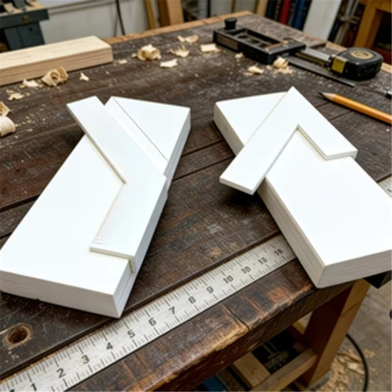 Board Alignment Tool 45 Degree Woodworking Positioning Square, Plastic 2 Piece Corner Guide for Frame Making and Craft JOMD