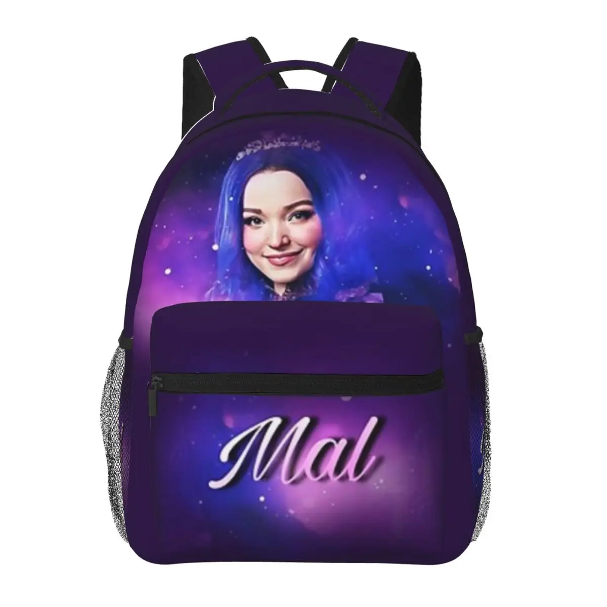 Mal Purple Queen - Descendants 3 Wedding Backpack Student Schoolbag for Men Women Laptop Canvas Bags 16in