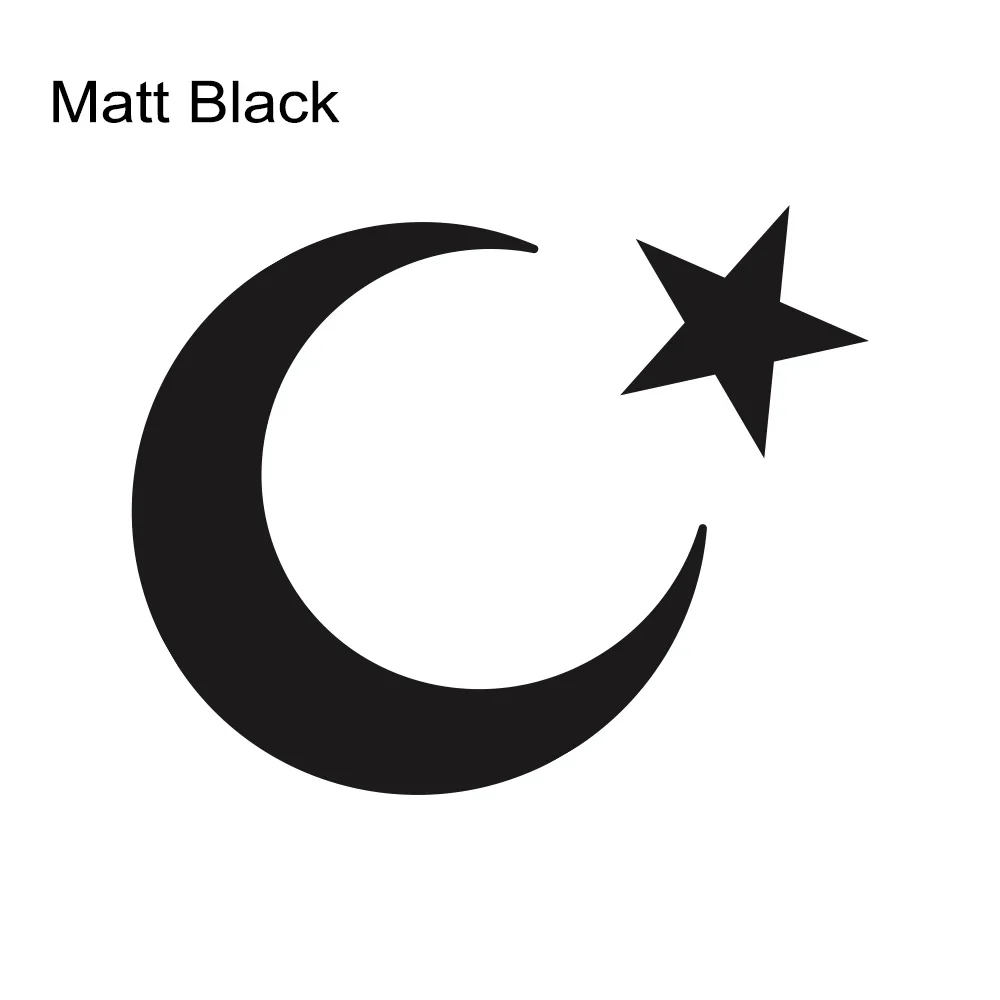 Turkse vlag maan en sterren auto sticker krasbestendig vinyl stickers vrachtwagen body bumper achterruit auto decoratie accessoires