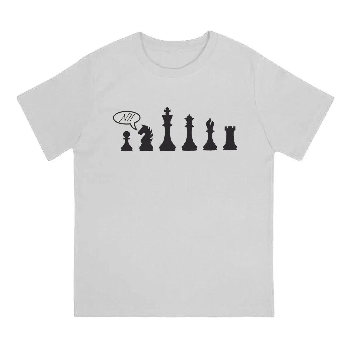 Chess Ni T Shirt Punk Men Tees Summer Clothing Polyester Crewneck TShirt