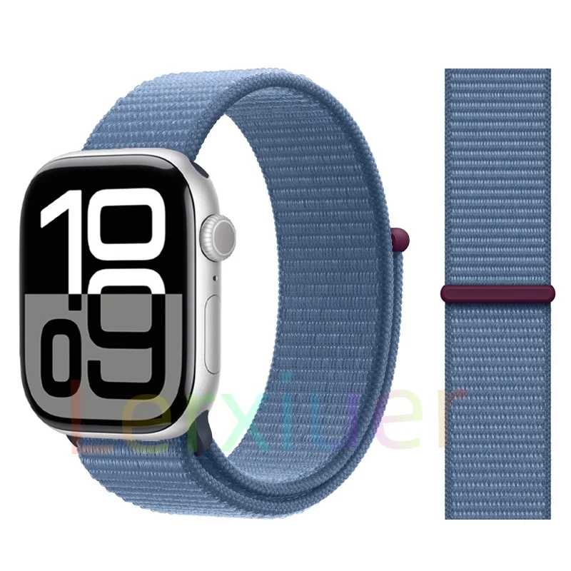 Nylon lusband voor Apple Watch-banden 46 mm 44 mm 45 mm 40 mm 41 mm 42 mm Armband iWatch-serie 11 10 9 SE 8 7 6 5 4 Ultra 3 2 49 mm