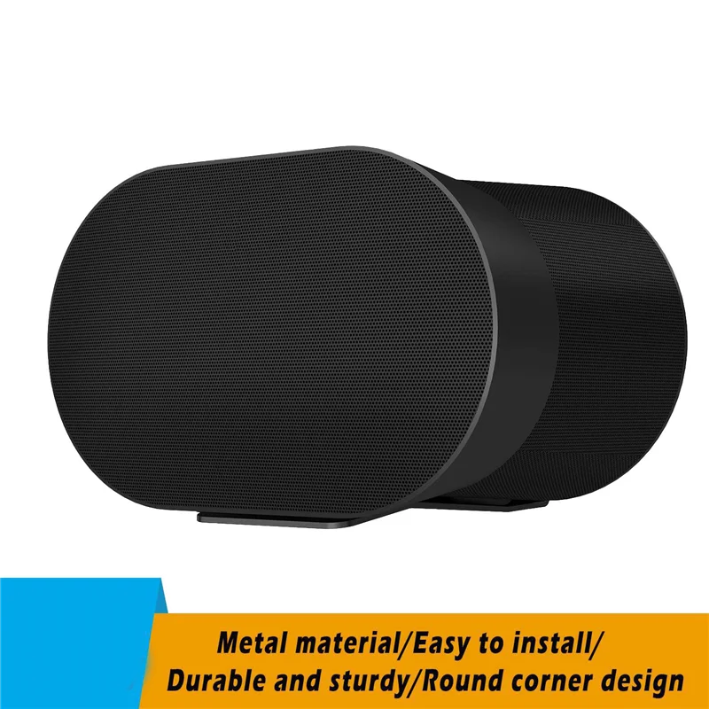 حامل معدني مثبت على الحائط لـ Sonos Era 300، حامل تخزين جداري لغرفة النوم، حامل منظم، حامل مكبر صوت ذكي