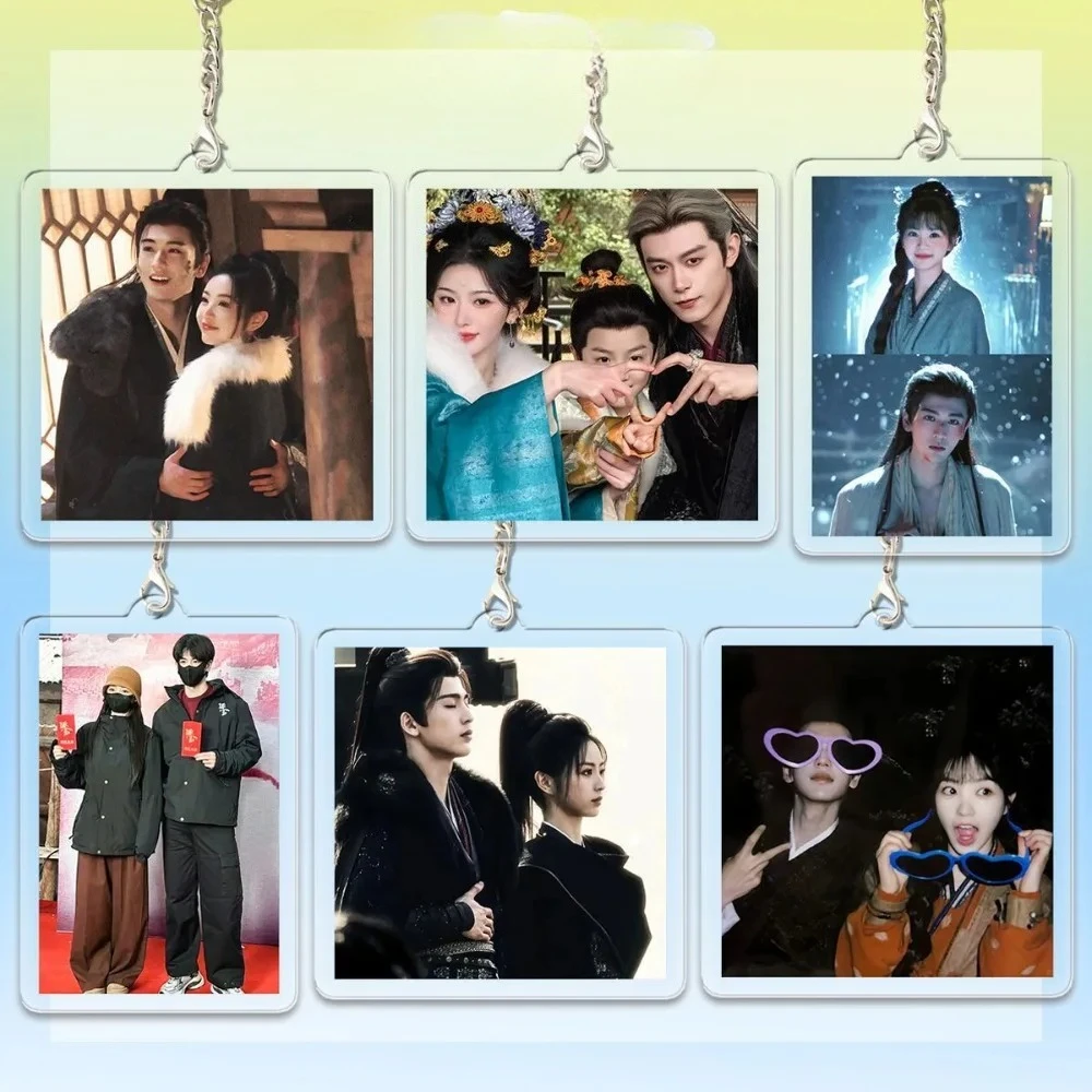 Zhu Yu Cosplay Character Xie Zheng Keychain Decoration Acrylic Pendant Tian Xiwei Zhang Linghe Jewelry Accessory Gift for Friend