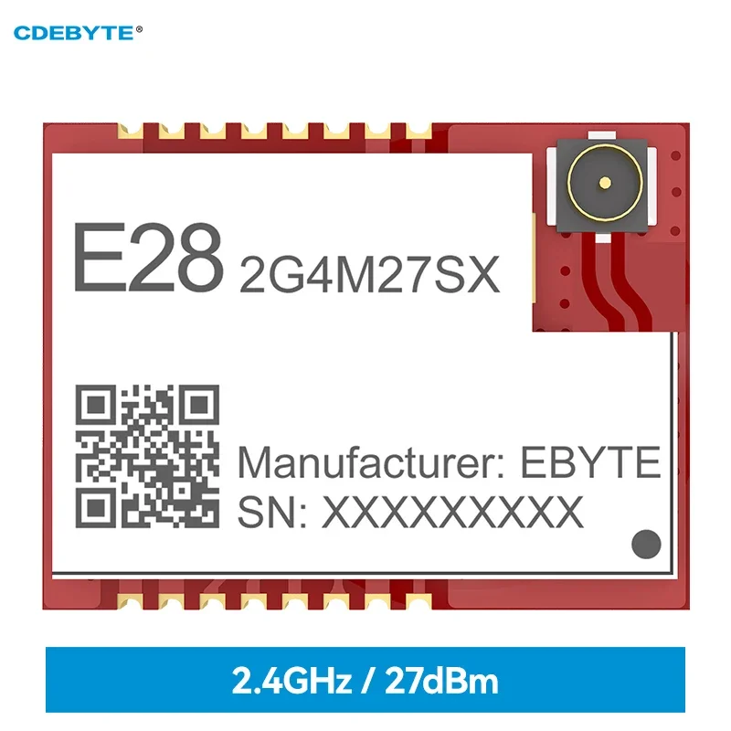 

2.4G SX1281 Lora SPI Wireless RF Module SMD IPEX PA+LNA CDEBYTE E28-2G4M27SX 27dbm 8KM Compatible BLE GFSK FLRC High Speed Lora