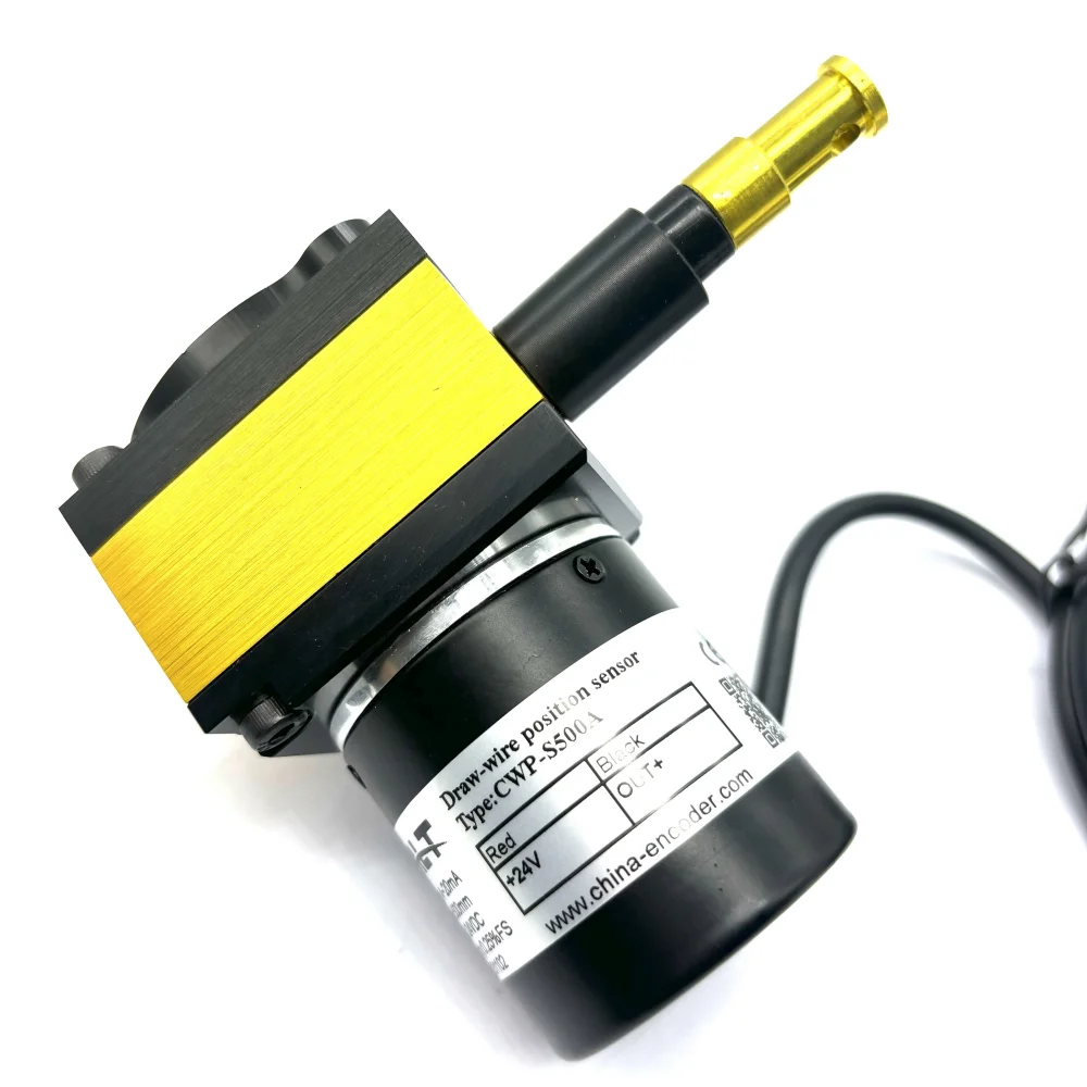 

4-20mA 4 wires draw wire displacement position sensor CWP--S500A range 500mm potentiometer