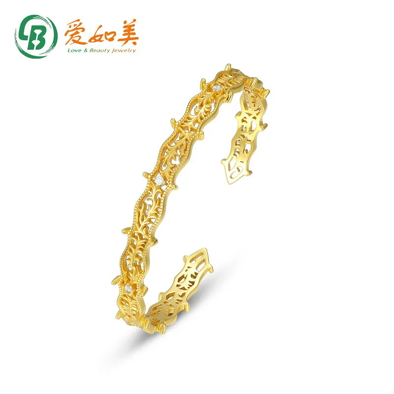 

New Retro Vine Pattern Bracelet 18K Gold PT950 Platinum Silver Plated 7-Layer Gold Bracelet Fashionable and Popular