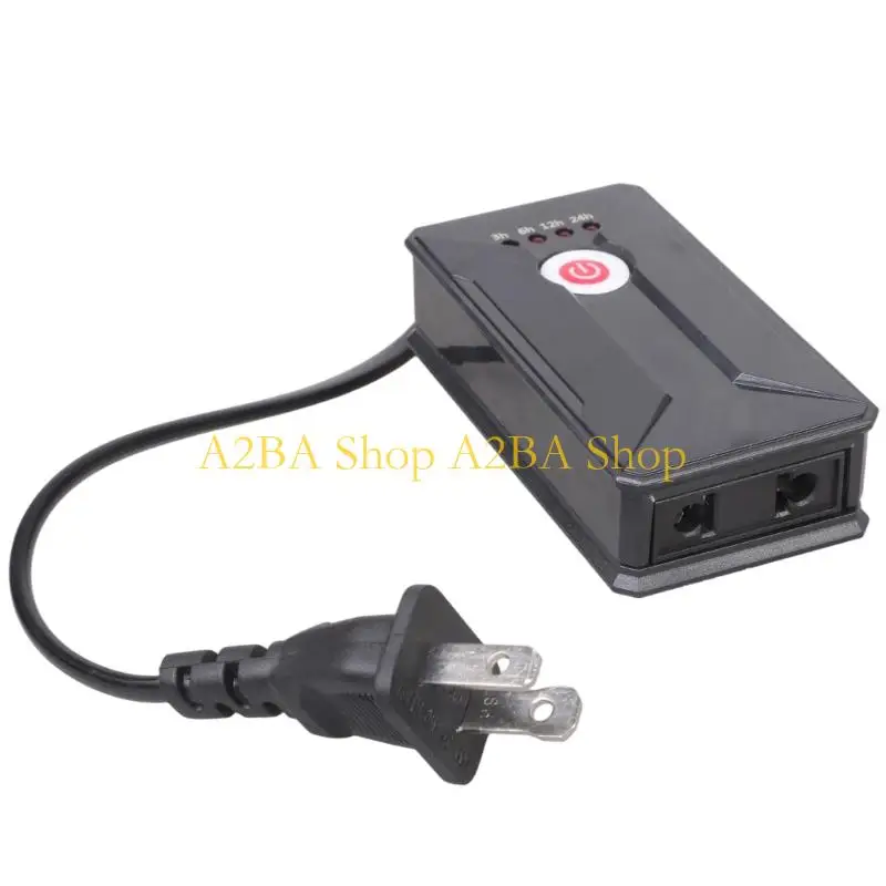 A2BA Programmable 24 Hours Timer Switches Intelligent Timer With Memory Function For Lights Fan Hydroponics 4 Presets Intervals