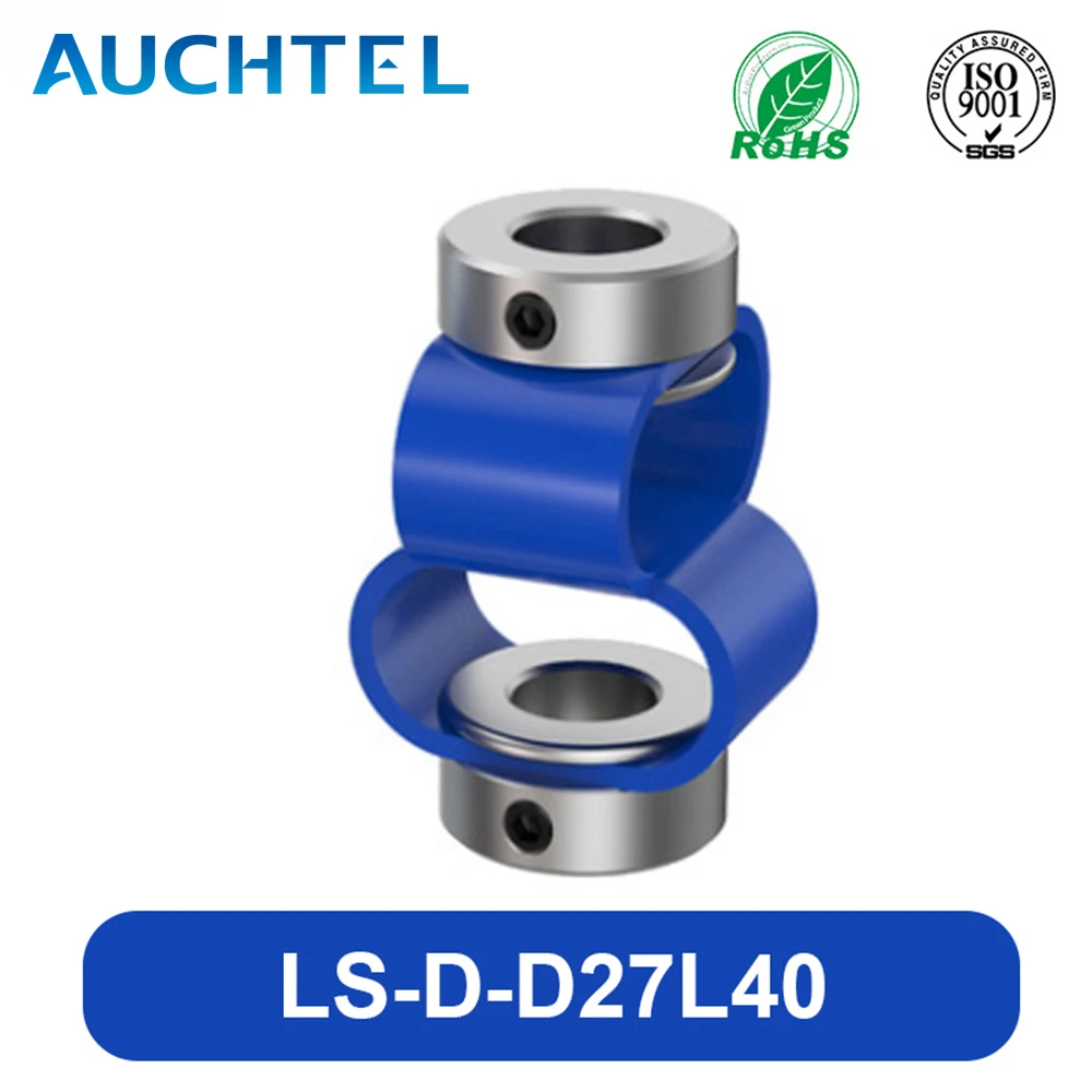 AUCHTEL LS D27L40 8 Font Encoder Shaft Coupling Double Loop Coupler Flexible Aluminum CNC 3D Printer Servo Motor Universal Joint