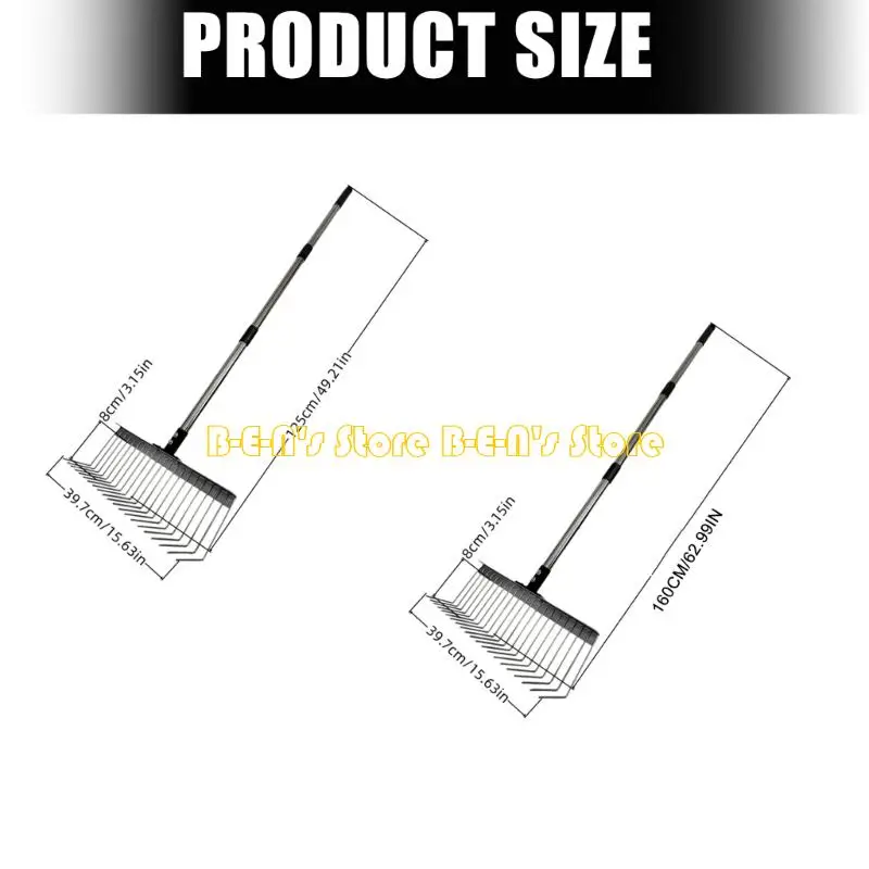 Y1AD STEMACTENT STEEL GARDEN RAKES TOOL