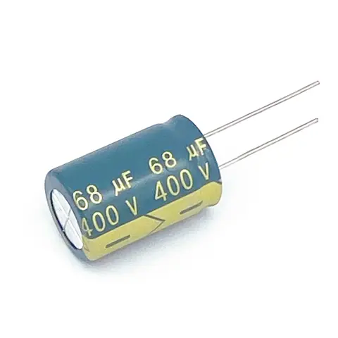 2 peças 400v68uf 68uf 400v capacitor eletrolítico de alumínio de alta frequência 16*25mm