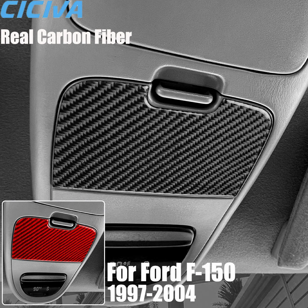 

Накладка на крышу из настоящего карбона для Ford F-150 1997-2004, мягкая наклейка-накладка для хранения вещей