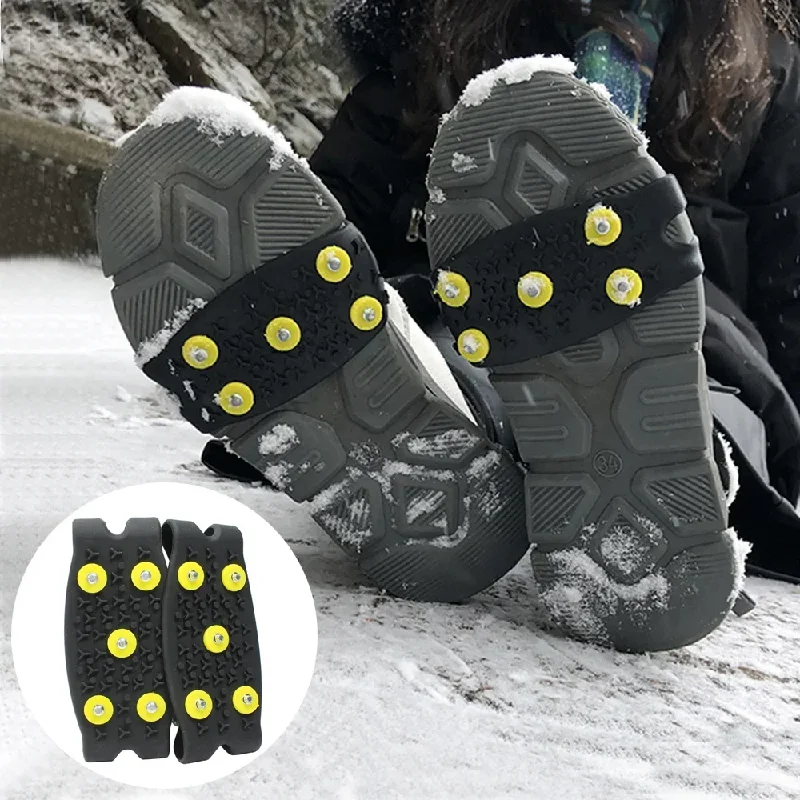 

Anti Skid Shoe Spikes For Snow And Ice Gripper Winter Shoes Grip Anti Slip Crampons For Outdoor Climbing Ice Cleats Shoe Covers