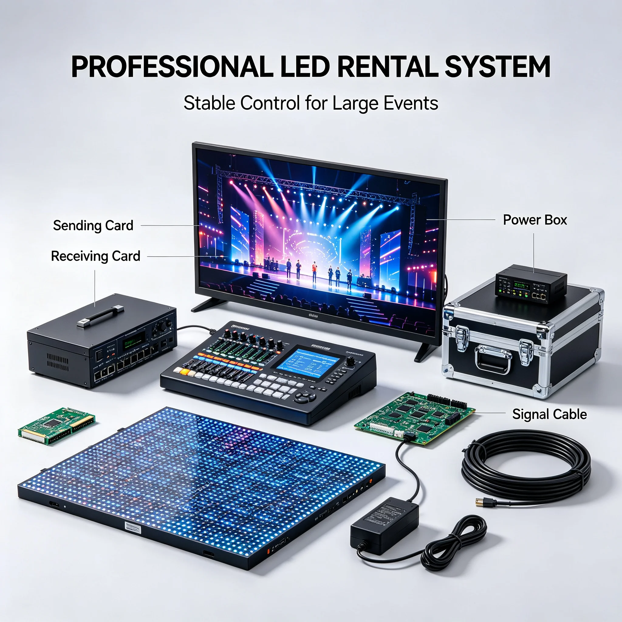 Outdoor Rental LED Screen IP65 Waterproof Full Color Modular LED Video Wall for Event