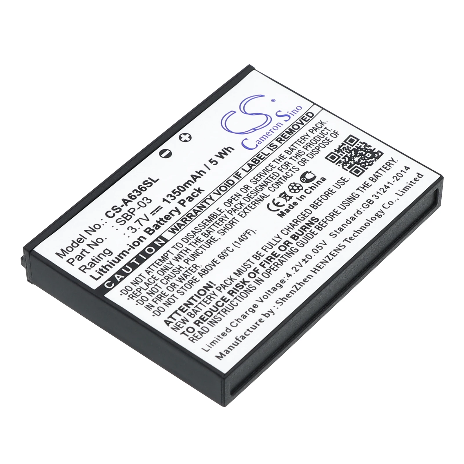 

Li-ion GPS, Navigator Battery for Asus, 3.7V 1350mAh, Compatible Models: Mypal A630,Mypal A632,Mypal A632N,Mypal A635,Mypal A636