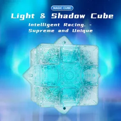 Yuxin Cube Light 3x3 magnetic cube 8-color luminous effect smooth speed twist collection 3x3x3 cube puzzle toy