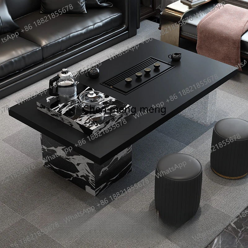 

Офисный простой современный приставной столик для гостиной, небольшой интегрированный роскошный чайный столик, дизайн скандинавской шиферной мебели