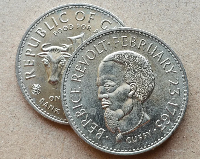 مجموعة العملات التذكارية الأصلية غيانا 1970 FAO مقاس 35 ملم #2