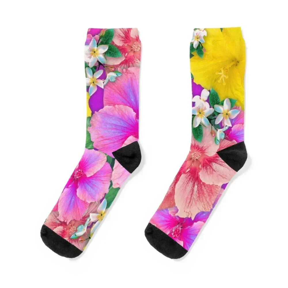 Aloha Rainbow Sherbet Socks cute winter gifts loose christmas stocking Designer Man Socks Women's