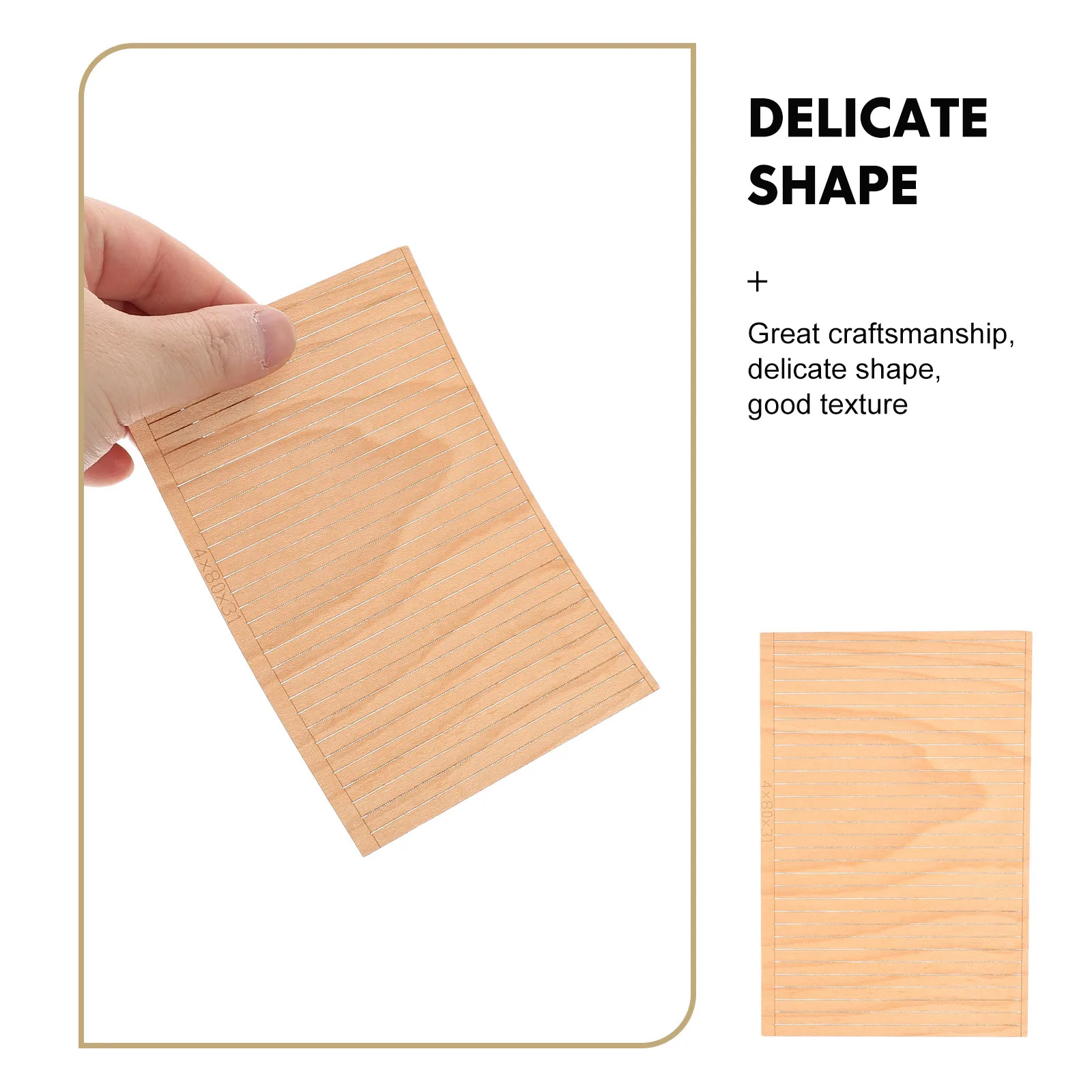 3pcs Miniature Wood Boat Flooring Micro Landscape Hardwood Tiles Decking Sheet For Diy House Building Supplies Marine Grade Boat