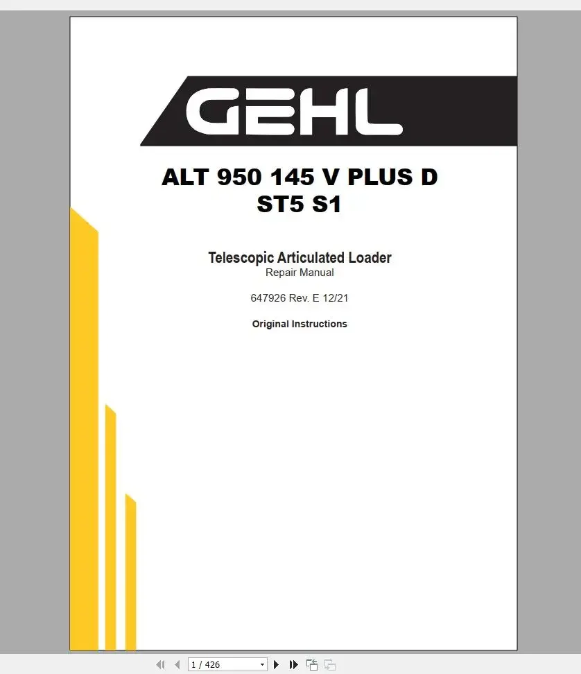 GEHL Machinery Heavy Equipment 4.89 GB PDF 2022 Service Manuals, Hydraulic & Electrical Schematic DVD