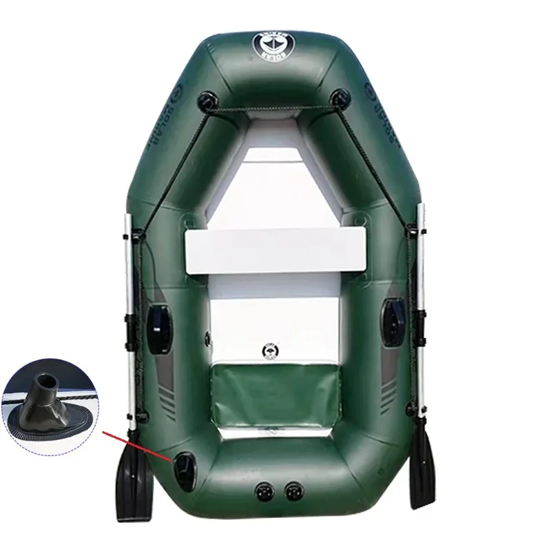 2 Person PVC 200CM Inflatable Kayak Fishing Boat with Free Rowing Canoe Accessories for Surfing Diving Sailing