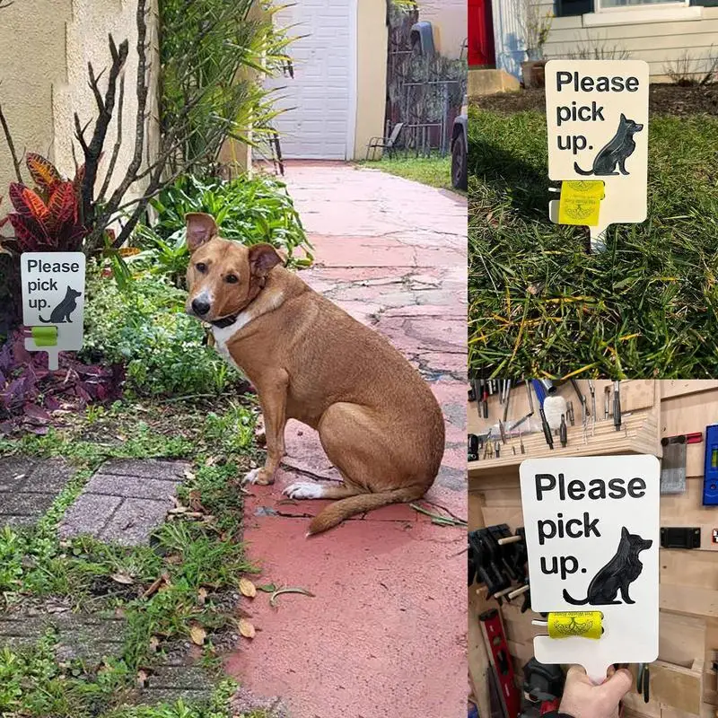Niet Poepen Hond Borden Voor Tuin Gewaagde En Eenvoudige Tuinborden Geen Poepen Hond Borden Beschermende Gereedschapsvrije Setup Weerbestendig