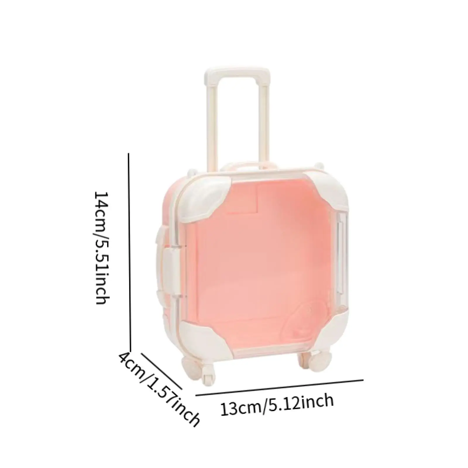 人形スーツケースボックスミニトラベルトロリーケース簡単に持ち運べますごっこ遊びかわいい