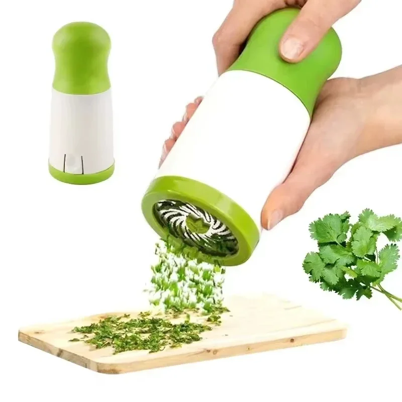 New Manual Herb Grinder Spice Mill Parsley Shredder Vegetable Cutter Coriander Mincer Chili and Cilantro Kitchen Tool Gadget