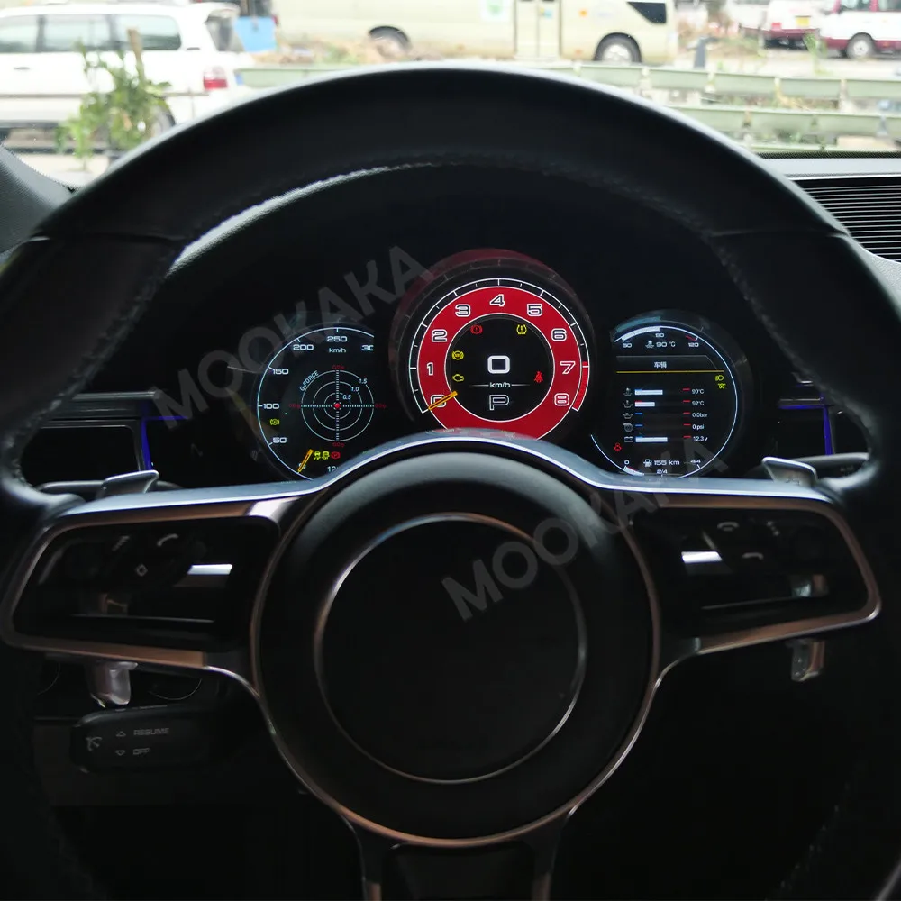For Porsche Macan 2014-2018 Car LCD Dashboard Digital Cluster Virtual Cockpit Instrument Speedometer Multifunctional Screen