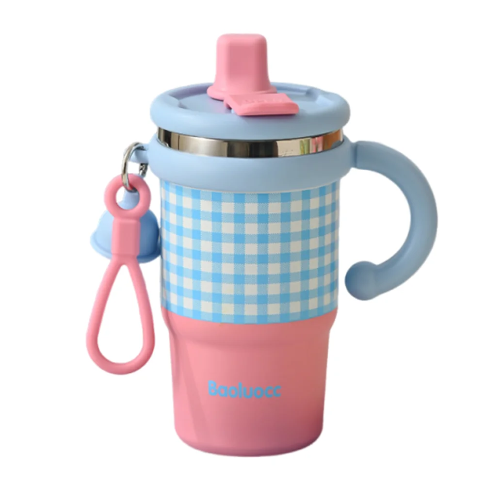 

600ml Thermal Water Bottle Cute Creative Outdoor Insulated Mug Leak Proof Large Capacity Vacuum Flask for Student Children